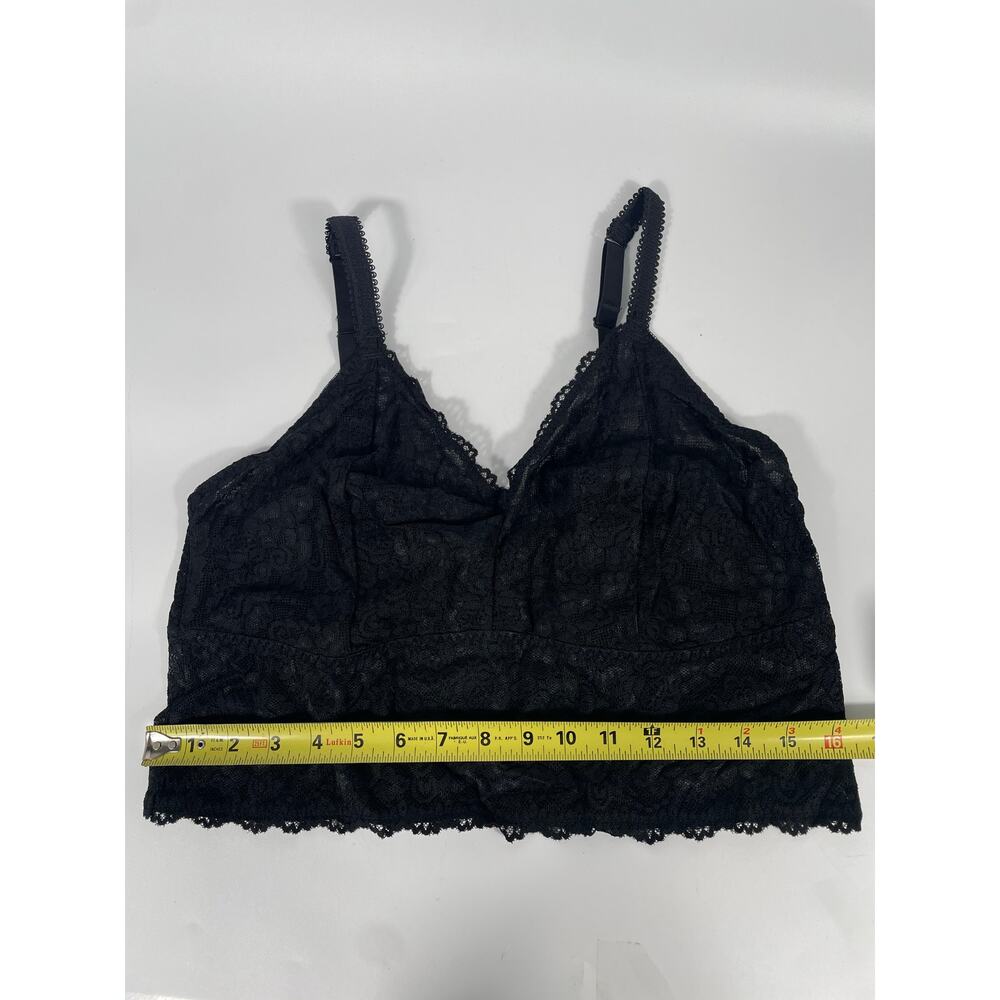 NWT Unlined Sheer Lace Crop Bralette Dark Romantic Whimsigoth Stretch Plus 2X - Picture 10 of 13